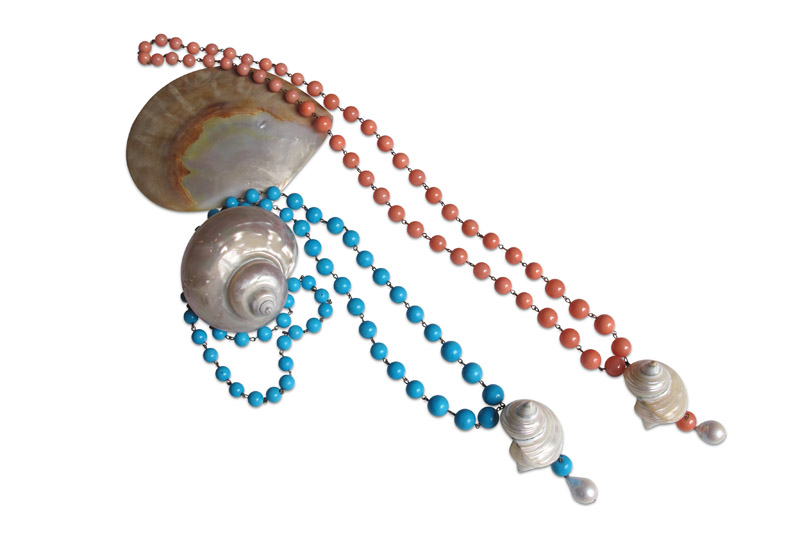 turquoise,shell&pearl